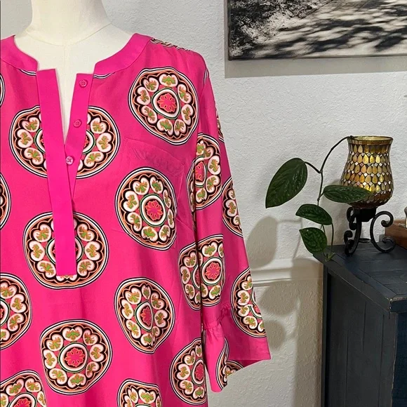 Crown & Ivy Pink Patterned Dress - Picture 5 of 12